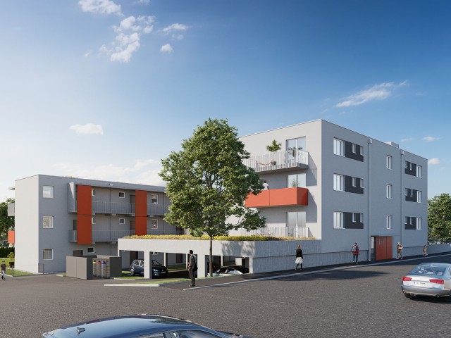 3D Visualisierung Liebenauerhauptstraße Graz M144 Wohnbau GmbH