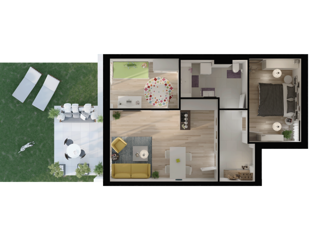 3D Visualisierung Leitring Grundriss